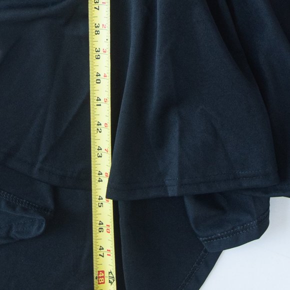 Fashion Hi-Low Off the shoulder Black Dress Size 12 - Picture 4 of 5